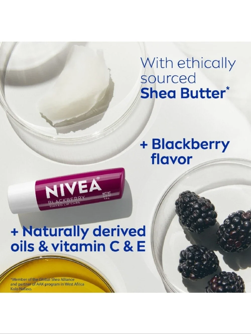 🍭7/$15 Nivea Tinted Lip Care Blackberry